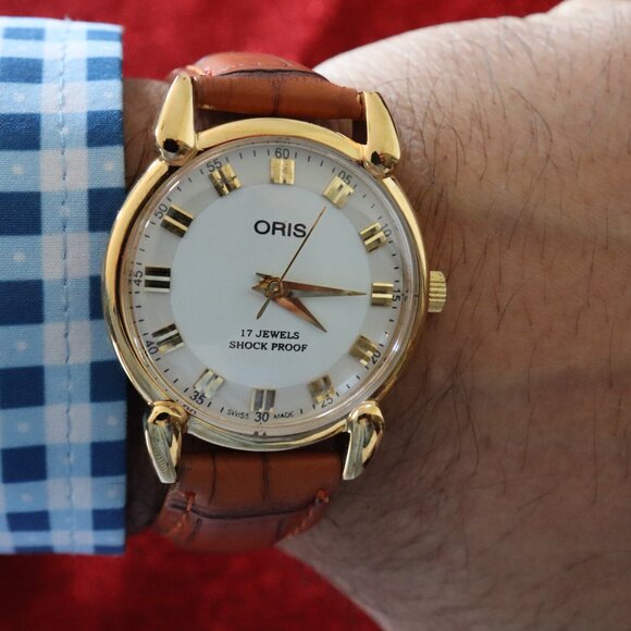 Vintage Oris AM044 Swiss-made, professionally refurbished: 17‑Jewel Manual Wind - Picture 6 of 7